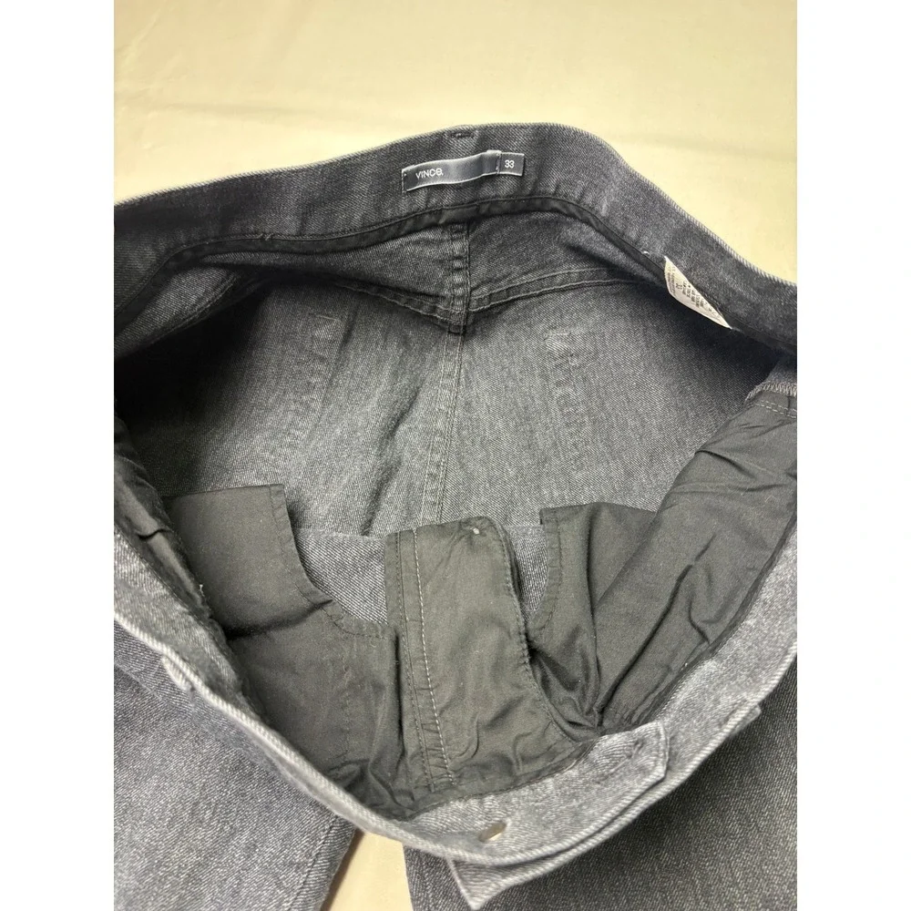 Vince Mens Dark Indigo Straight‎ Leg Pants M15312191 Size 33X27 Made in USA